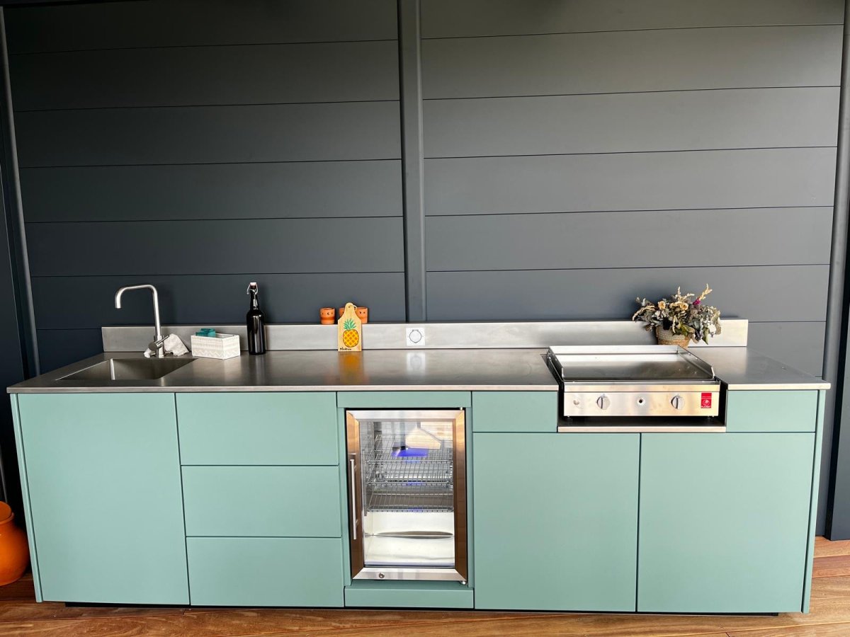 Cuisine extérieure premium en alu et PVC - Terrasse modulable et cuisine extérieure | Guigan Design